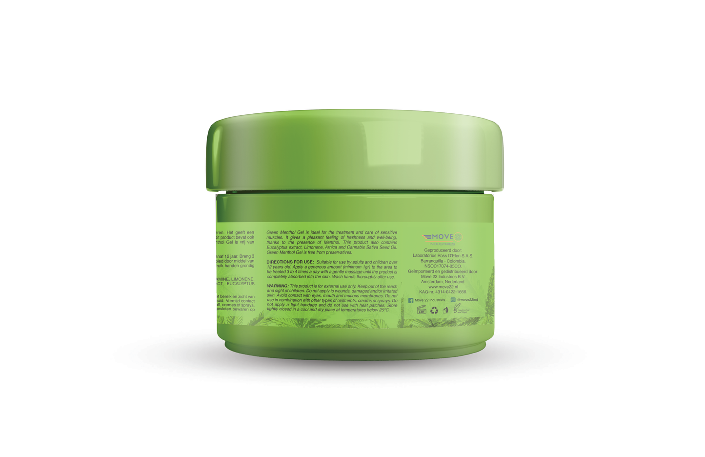 Green Menthol Gel - Spier- en Gewrichtsgel - 150GR.
