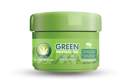 Green Menthol Gel - Muscle and Joint Gel - 450GR.